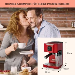 BellaVita Kaffeemaschine 3-in-1 1450 W 20 Bar Milchschäumer 11 BellaVita Kaffeemaschine 3-in-1 1450 W 20 Bar Milchschäumer -Küchenzubehör Verkaufsgeschäft 10041240 de 0005 usp