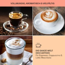 BellaVita Kaffeemaschine 3-in-1 1450 W 20 Bar Milchschäumer 13 BellaVita Kaffeemaschine 3-in-1 1450 W 20 Bar Milchschäumer -Küchenzubehör Verkaufsgeschäft 10041240 de 0007 usp