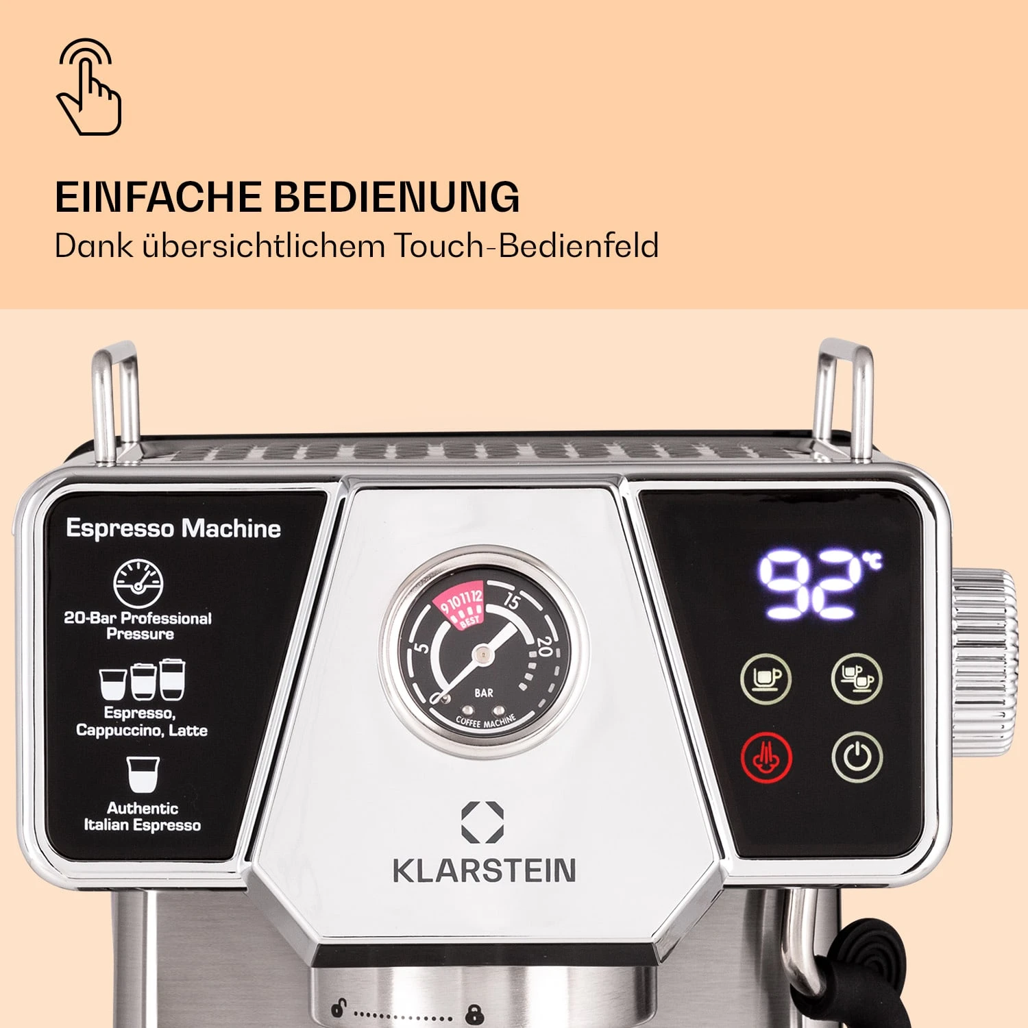 Libeica Espressomaschine 19 Bar Ca. 10 Tassen 1,8 Liter Milchschaum 3 Libeica Espressomaschine 19 Bar Ca. 10 Tassen 1,8 Liter Milchschaum – Bild 3