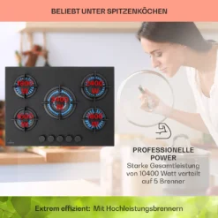 Firetale Gaskochfeld 5-flammig 70 Cm Aluminium-Brenner Inkl. Schlauch Und Druckminderer 11 Firetale Gaskochfeld 5-flammig 70 Cm Aluminium-Brenner Inkl. Schlauch Und Druckminderer -Küchenzubehör Verkaufsgeschäft 10041300 de 0003 usp