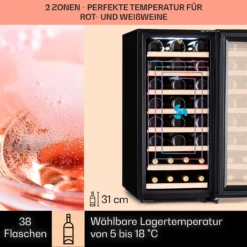 Barossa 38 Uno Weinkühlschrank 1 Zone 94 Ltr 38 Fl Touch-Display -Küchenzubehör Verkaufsgeschäft 10041306 de 0003 usp