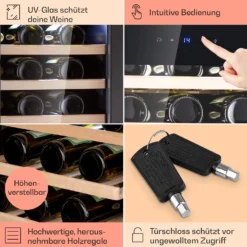 Barossa 38 Uno Weinkühlschrank 1 Zone 94 Ltr 38 Fl Touch-Display -Küchenzubehör Verkaufsgeschäft 10041306 de 0005 usp