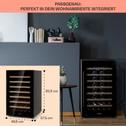 Barossa 50 Uno Weinkühlschrank 1 Zone 120 Ltr 50 Fl Touch-Display -Küchenzubehör Verkaufsgeschäft 10041307 de 0006 logo