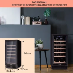 Vinovilla 29 Built-In Weinkühlschrank 81 L / 29 Fl. 1 Zone Glastür Edelstahl -Küchenzubehör Verkaufsgeschäft 10041309 de 0006 logo