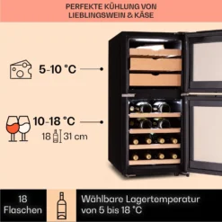 El Dorado 89 Käse & Weinkühlschrank 2 Zonen Touch 89L LED -Küchenzubehör Verkaufsgeschäft 10041310 de 0004 logo