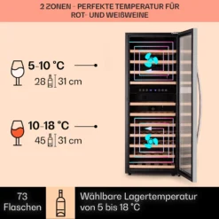 Vinamour 73 Duo Weinkühlschrank 2 Zonen 192 L/73 Flaschen 5-18°C Touch 10 Vinamour 73 Duo Weinkühlschrank 2 Zonen 192 L/73 Flaschen 5-18°C Touch -Küchenzubehör Verkaufsgeschäft 10041314 de 0003 logo