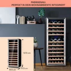Vinamour 73 Duo Weinkühlschrank 2 Zonen 192 L/73 Flaschen 5-18°C Touch 13 Vinamour 73 Duo Weinkühlschrank 2 Zonen 192 L/73 Flaschen 5-18°C Touch -Küchenzubehör Verkaufsgeschäft 10041314 de 0006 logo