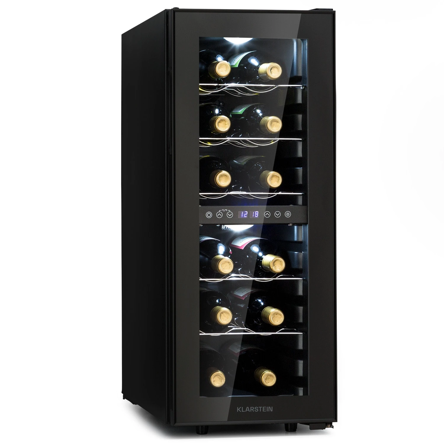 Shiraz 12 Duo Weinkühlschrank 2 Zonen 42L/12 Flaschen 5-12 / 12-18 °C Touch 1 Shiraz 12 Duo Weinkühlschrank 2 Zonen 42L/12 Flaschen 5-12 / 12-18 °C Touch