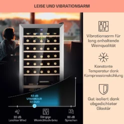 Vinamour 32 Uno Weinkühlschrank 1 Zone 95 L / 36 Flaschen 4-18°C Touch 12 Vinamour 32 Uno Weinkühlschrank 1 Zone 95 L / 36 Flaschen 4-18°C Touch -Küchenzubehör Verkaufsgeschäft 10041393 de 0004 usp