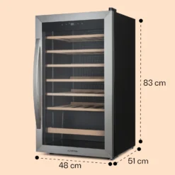 Vinamour 32 Uno Weinkühlschrank 1 Zone 95 L / 36 Flaschen 4-18°C Touch 16 Vinamour 32 Uno Weinkühlschrank 1 Zone 95 L / 36 Flaschen 4-18°C Touch -Küchenzubehör Verkaufsgeschäft 10041393 yy 0008 dimensions