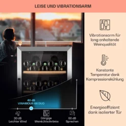 Vinamour 66 Duo Weinkühlschrank 2 Zonen 204 L/79 Flaschen 5-18°C Touch 12 Vinamour 66 Duo Weinkühlschrank 2 Zonen 204 L/79 Flaschen 5-18°C Touch -Küchenzubehör Verkaufsgeschäft 10041394 de 0004 usp