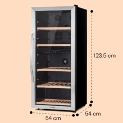 Vinamour 66 Duo Weinkühlschrank 2 Zonen 204 L/79 Flaschen 5-18°C Touch 16 Vinamour 66 Duo Weinkühlschrank 2 Zonen 204 L/79 Flaschen 5-18°C Touch -Küchenzubehör Verkaufsgeschäft 10041394 yy 0008 dimensions