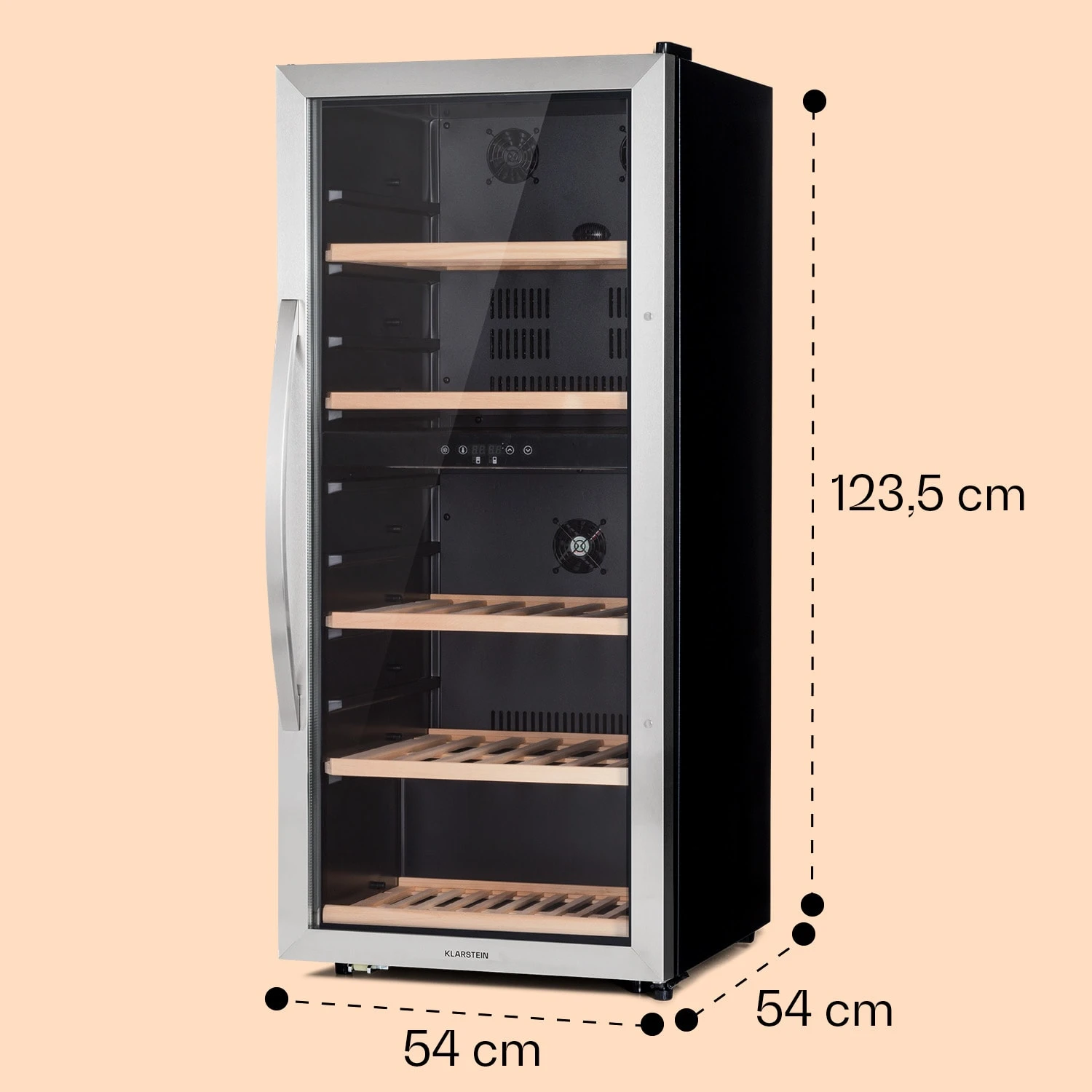 Vinamour 66 Duo Weinkühlschrank 2 Zonen 204 L/79 Flaschen 5-18°C Touch 8 Vinamour 66 Duo Weinkühlschrank 2 Zonen 204 L/79 Flaschen 5-18°C Touch – Bild 8
