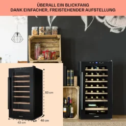 Barossa 29 Uno Weinkühlschrank 1 Zone 88 Ltr / 28 Fl Touch-Display -Küchenzubehör Verkaufsgeschäft 10041397 de 0006 usp