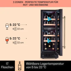 Vinovilla 17 Built-in Duo Vilhelmine Edition Weinkühlschrank 17 Fl. -Küchenzubehör Verkaufsgeschäft 10041821 de 0003 usp
