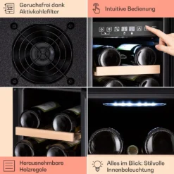 Vinovilla 17 Built-in Duo Vilhelmine Edition Weinkühlschrank 17 Fl. -Küchenzubehör Verkaufsgeschäft 10041821 de 0005 usp