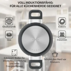 Noto Endurance Kochtopf Ø20cm Geschmiedetes Aluminium Deckel Induktion PTFE-Antihaftbeschichtung 12 Noto Endurance Kochtopf Ø20cm Geschmiedetes Aluminium Deckel Induktion PTFE-Antihaftbeschichtung -Küchenzubehör Verkaufsgeschäft 10045006 de 0004 usp