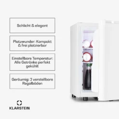 Happy Hour 45 Mini-Kühlschrank Minibar Getränkekühlschrank 45 L 26 DB 10 Happy Hour 45 Mini-Kühlschrank Minibar Getränkekühlschrank 45 L 26 DB -Küchenzubehör Verkaufsgeschäft 10045050 de 0003 usp