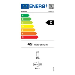 Happy Hour 45 Mini-Kühlschrank Minibar Getränkekühlschrank 45 L 26 DB 15 Happy Hour 45 Mini-Kühlschrank Minibar Getränkekühlschrank 45 L 26 DB -Küchenzubehör Verkaufsgeschäft 10045050 energy label