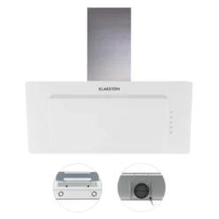 Lorea 90 Dunstabzugshaube Inklusive 2 X Aktivkohlefilter Weiß -Küchenzubehör Verkaufsgeschäft 60002200 yy 0004 detail Klarstein Lorea Abzugshaube 90cm weiss