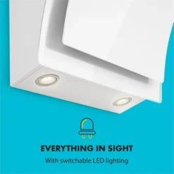 Sabia 60 Dunstabzugshaube | 60cm | 600 M³/h | Energieeffizienzklasse A | Inklusive 2 X Aktivkohlefilter -Küchenzubehör Verkaufsgeschäft 60002217 yy 0006 logo Klarstein Sabia 60 Dunstabzugshaube