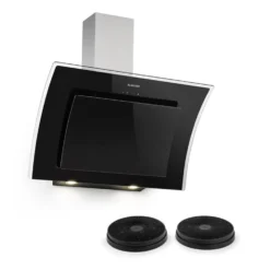 Sabia 90 Dunstabzugshaube | 90cm | 600 M³/h | Energieeffizienzklasse A | Inklusive 2 X Aktivkohlefilter