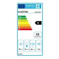 Zelda Dunstabzugshaube 60cm Umluftset 620 M³/h Aktivkohlefilter -Küchenzubehör Verkaufsgeschäft 60002278 energy label