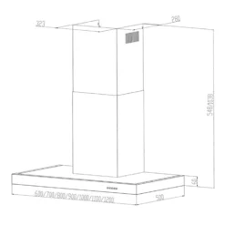 Zarah Dunstabzugshaube 60cm Umluftset 620 M³/h Aktivkohlefilter 13 Zarah Dunstabzugshaube 60cm Umluftset 620 M³/h Aktivkohlefilter -Küchenzubehör Verkaufsgeschäft 60002280 yy 0008 titel klarstein measurements