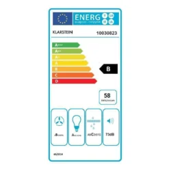 Bonita Dunstabzugshaube Umluftset 90cm 500 M³/h Aktivkohlefilter -Küchenzubehör Verkaufsgeschäft 60002299 energy label