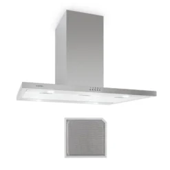 Bonita Dunstabzugshaube Umluftset 90cm 500 M³/h Aktivkohlefilter