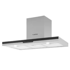 Finessa Dunstabzugshaube Umluftset 90cm 635 M³/h 2 Aktivkohlefilter -Küchenzubehör Verkaufsgeschäft 60002301 yy 0007 front Klarstein Finessa Dunstabzugshaube Edelstahl