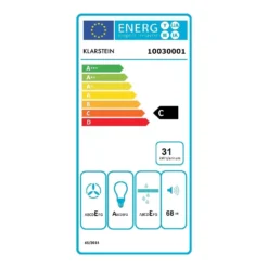 Purista Dunstabzugshaube Umluftset 60cm 190 M³/h 2 Aktivkohlefilter -Küchenzubehör Verkaufsgeschäft 60002303 energy label