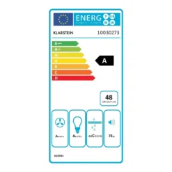 Hotspot Dunstabzugshaube Umluftset 60cm 610 M³/h Aktivkohlefilter -Küchenzubehör Verkaufsgeschäft 60002305 energy label