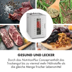 Master Jerky 16 Dörrautomat + Fleischhaken Set 1500W 40-90 °C 15h-Timer Edelstahl Silber -Küchenzubehör Verkaufsgeschäft 60002668 de 0005 logo
