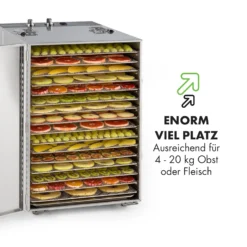 Master Jerky 16 Dörrautomat + Fleischhaken Set 1500W 40-90 °C 15h-Timer Edelstahl Silber -Küchenzubehör Verkaufsgeschäft 60002668 de 0006 logo